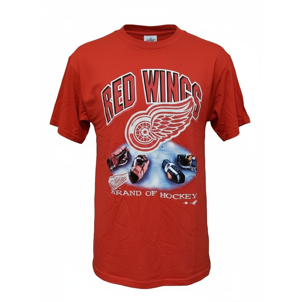 Detroit Red Wings NHL T‑Shirt Joy Athletic Large Vintage 90s Graphic Made USA